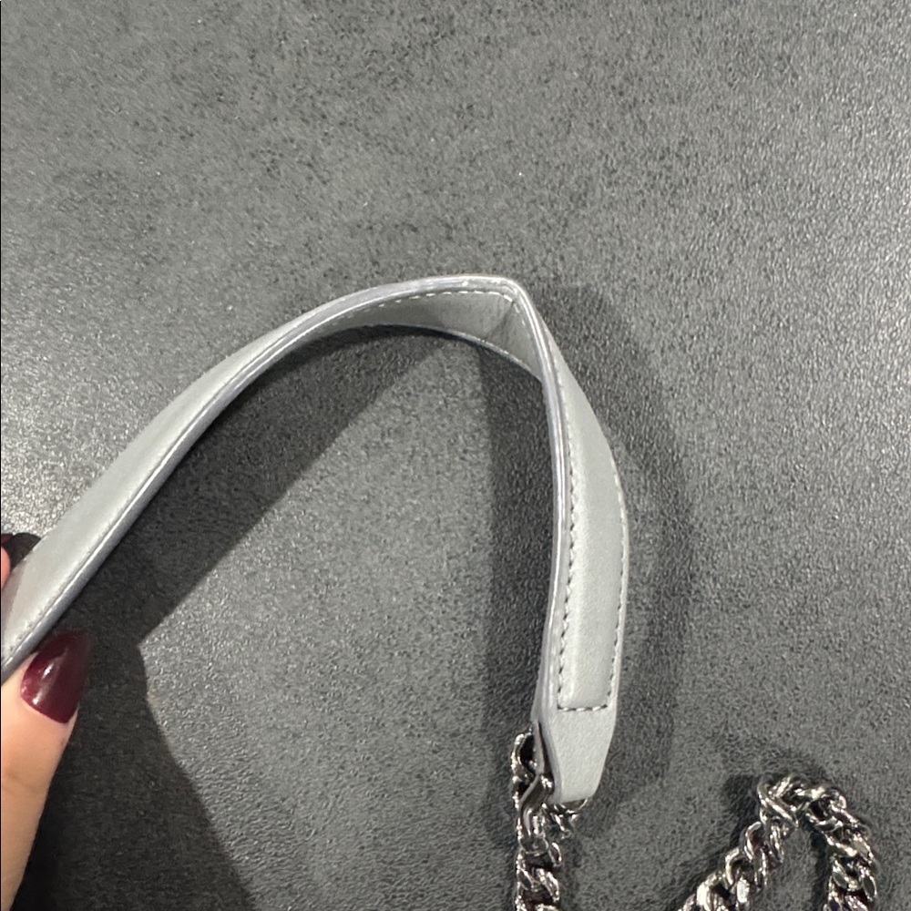 Stella McCartney Charcoal Velvet Shoulder Bag - Picture 7 of 7